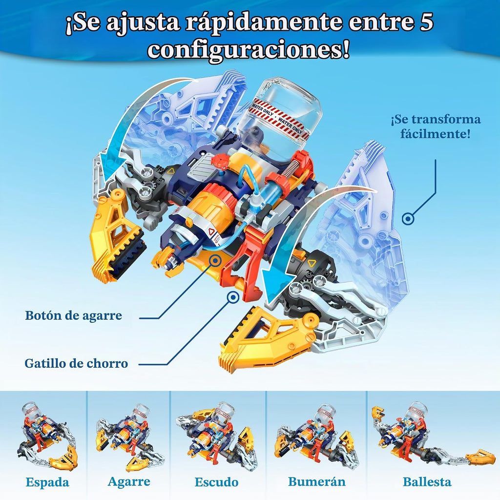 Thames & Kosmos Mega Cyborg Hydro Blaster | Set de robótica e ingeniería