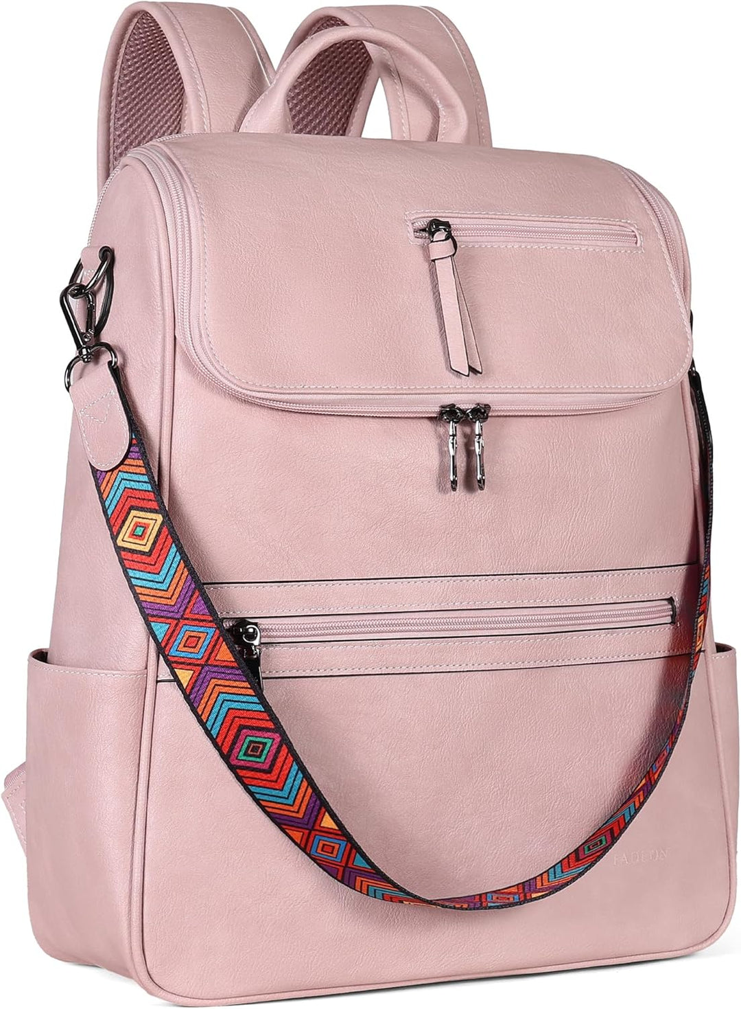 FADEON Mochila para computadora portátil para mujer, mochila de via...
