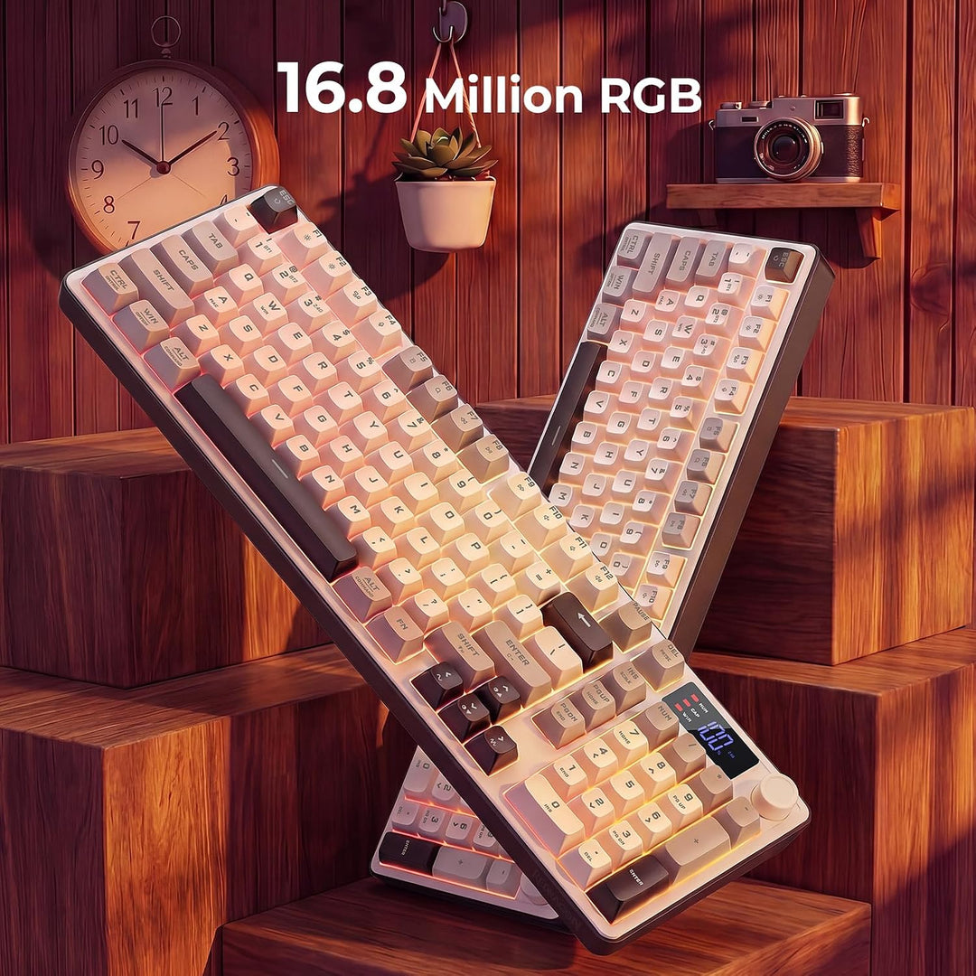 Redragon Teclado inalámbrico para juegos, teclado de computadora RG...
