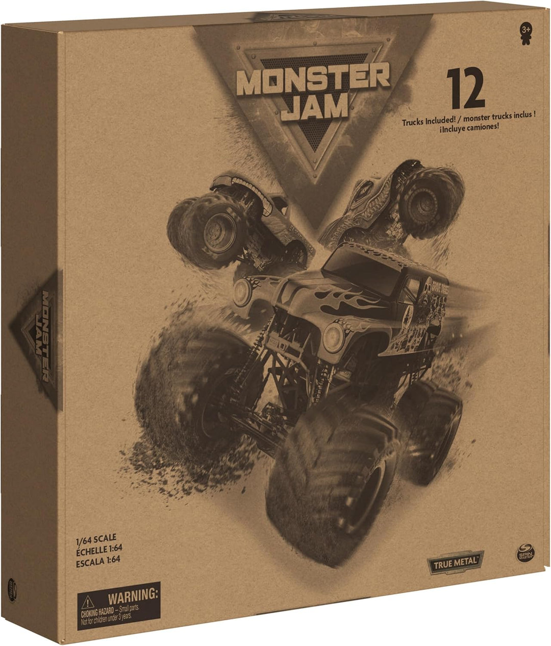 Monster Jam, pack oficial de 12 camiones monstruo fundidos a presió...