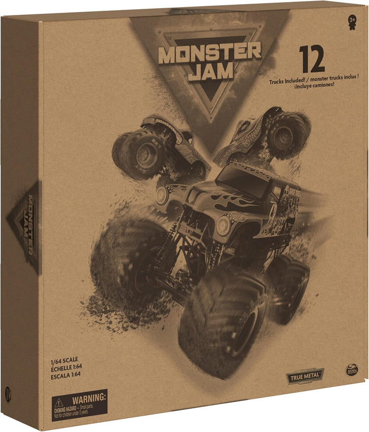 Monster Jam, pack oficial de 12 camiones monstruo fundidos a presió...