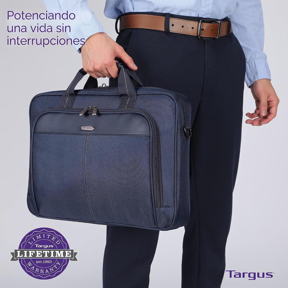 Targus Bolso de mano clásico y delgado para laptop de 15-16 pulgada...