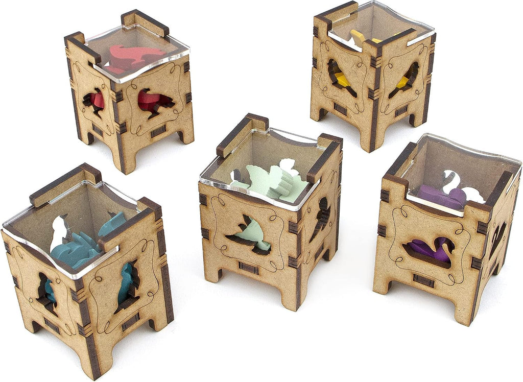 Organizador TowerRex para Juego de Mesa Wingspan y Expansión Europea, Expansión Oceanía, Inserción de Almacenamiento, No para Asia
