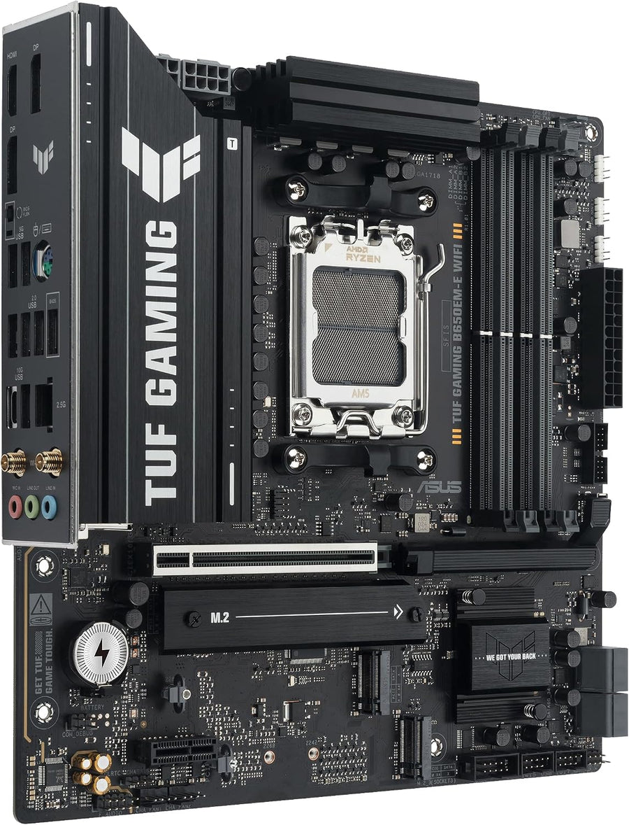 ASUS TUF Gaming B650EM-E WiFi AMD mATX Placa base, 8+2+1 etapas de...