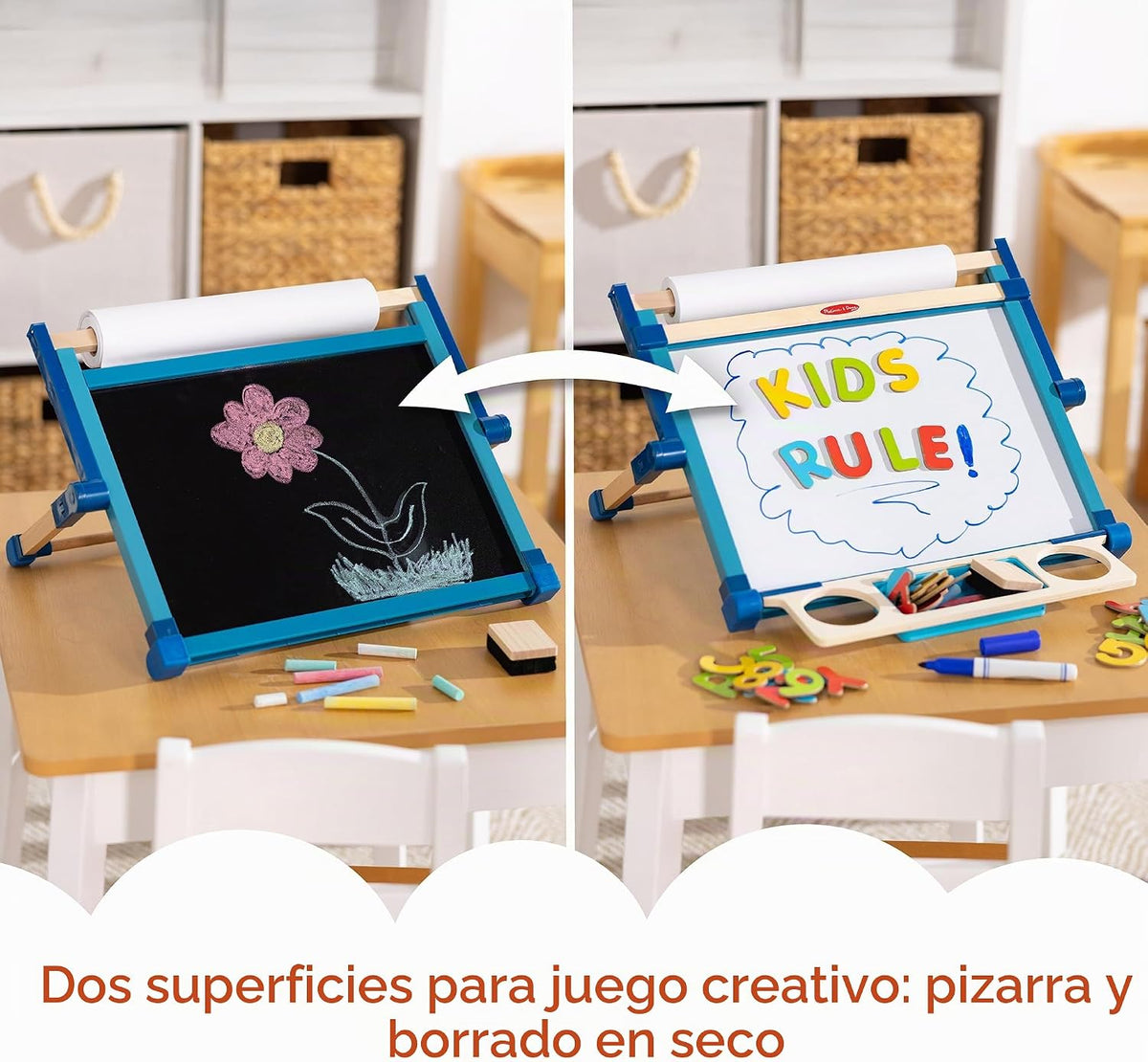 Melissa & Doug Caballete magnético de doble cara de lujo