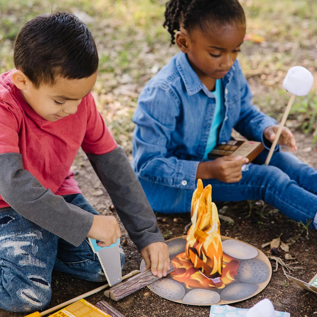 Melissa &amp; Doug: set de juego de fogata S\u2019mores con comida...
