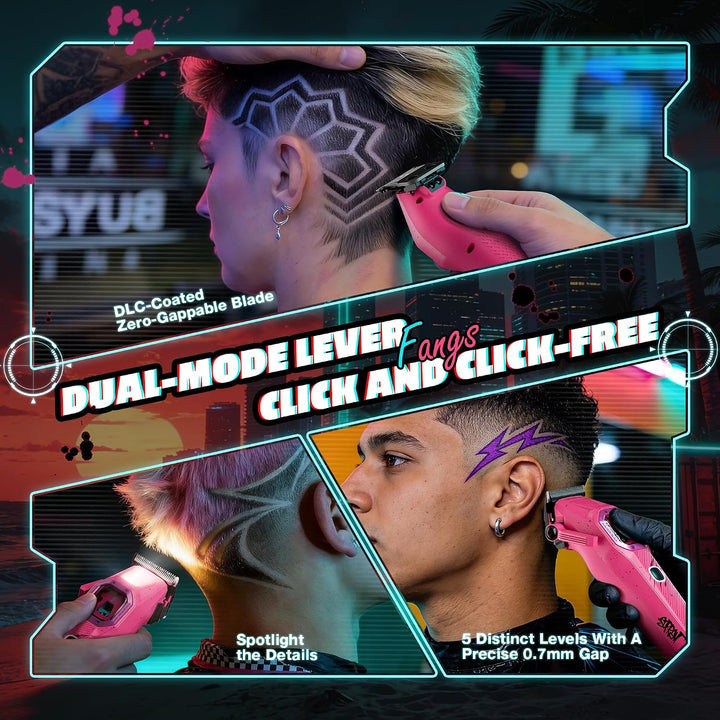 SUPRENT Fangs - Cortadora de pelo profesional con motor vectorial d...