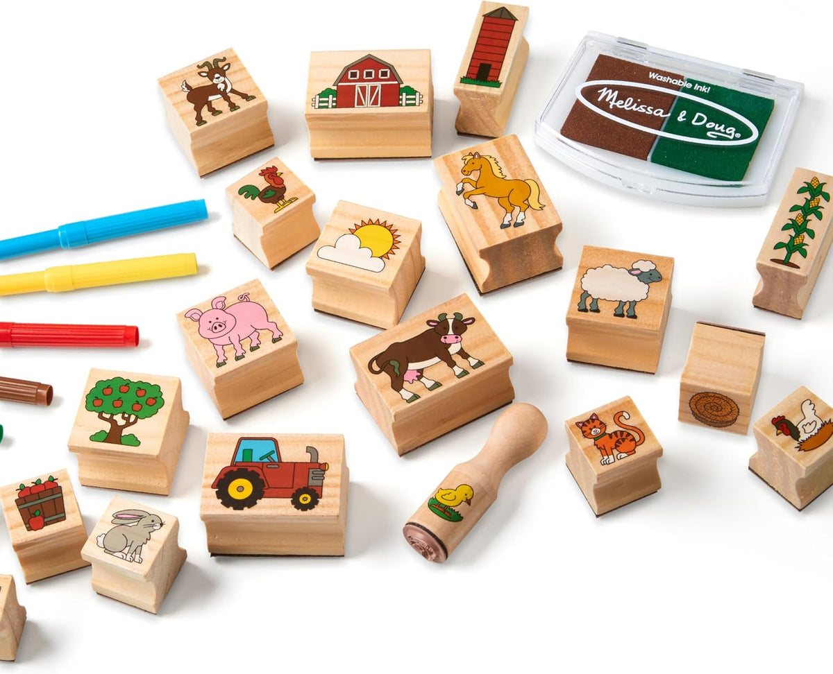 Melissa & Doug, Sello de juguete una granja de escenas
