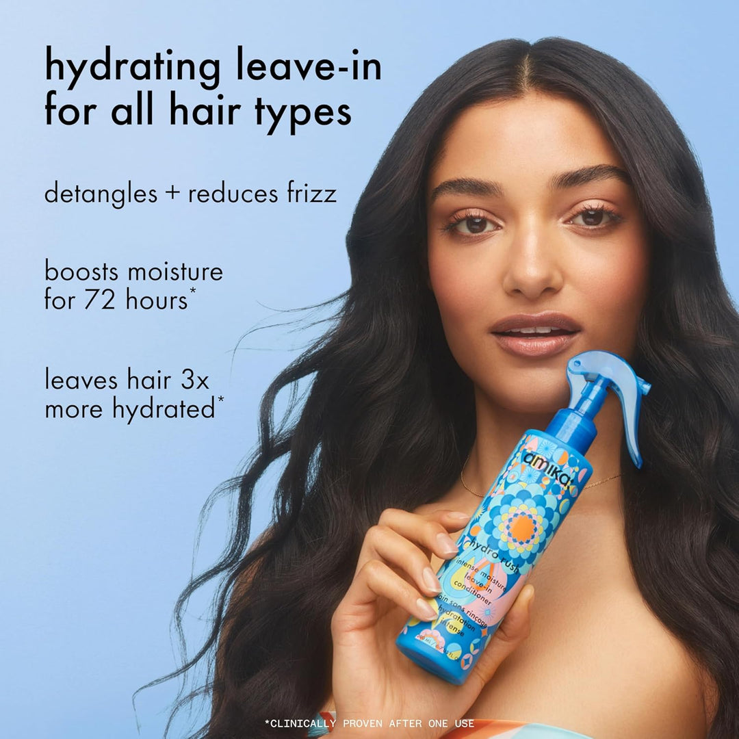 amika Hydro Rush Intense Moisture Leave-In Conditioner with Hyaluro...