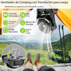 TDLOL - Tienda de campaña portátil recargable con ventilador con lu...