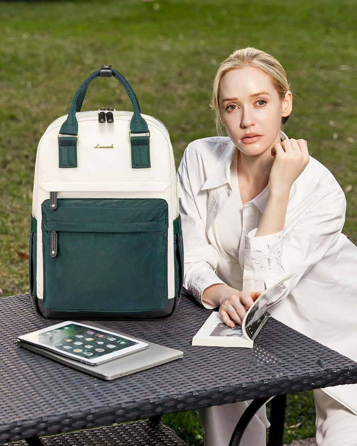 LOVEVOOK - Mochila para portátil de viaje para mujer, antirrobo, co...