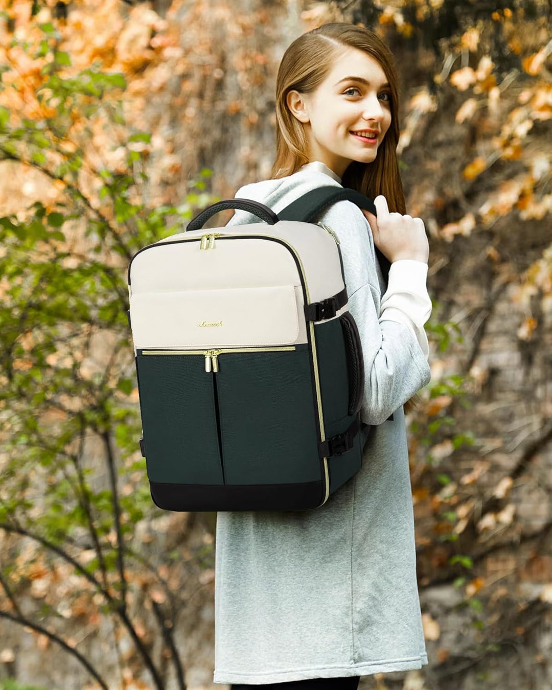 LOVEVOOK: mochila de transporte de 40L, mochila de viaje para mujer...