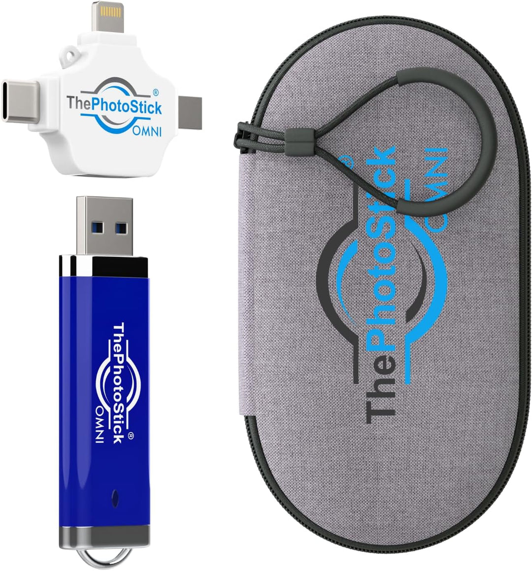 ThePhotoStick® Omni - Funda protectora de 256 GB + - Copia de segur...