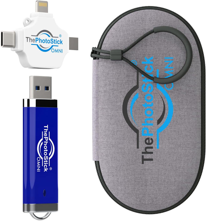 ThePhotoStick® Omni - Funda protectora de 256 GB + - Copia de segur...