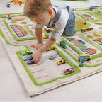 Alfombras de Juego 3D, Verde Tráfico, 39 x 59 Pulgadas