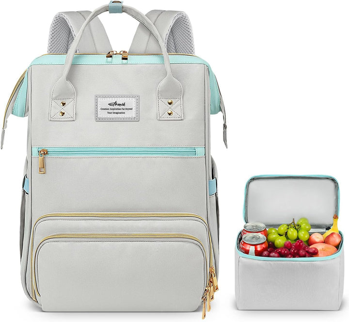 ETRONIK - Mochila de almuerzo, mochila para portátil de 15.6 pulgad...