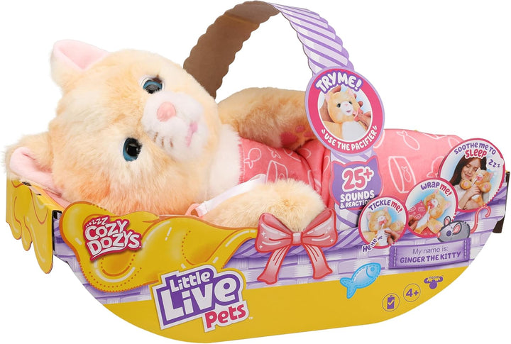 Little Live Pets Cozy Dozys Ginger El Juguetito de Gato Interactivo...