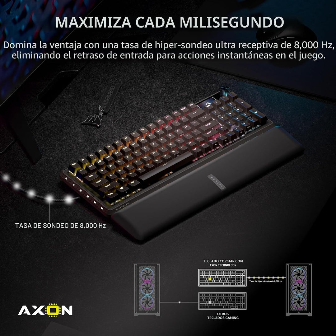 Corsair Vanguard PRO 96 Teclado Mecánico Magnético de Juegos con Ef...
