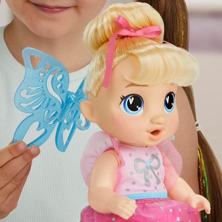 Muñeca Baby Alive Fairy Fashions Harper Hugs con ropa y accesorios,...