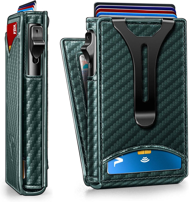 Cartera BULLIANT para hombre, cartera con clip de dinero delgada pa...