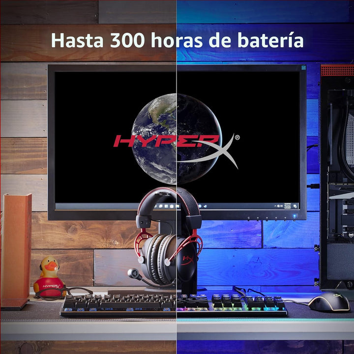 HyperX Cloud Alpha Wireless - Auriculares para juegos para PC, bate...