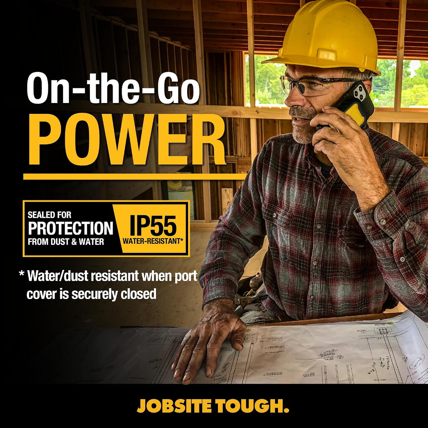 DEWALT Banco de energía magnético de servicio pesado de 5,000mAh, c...