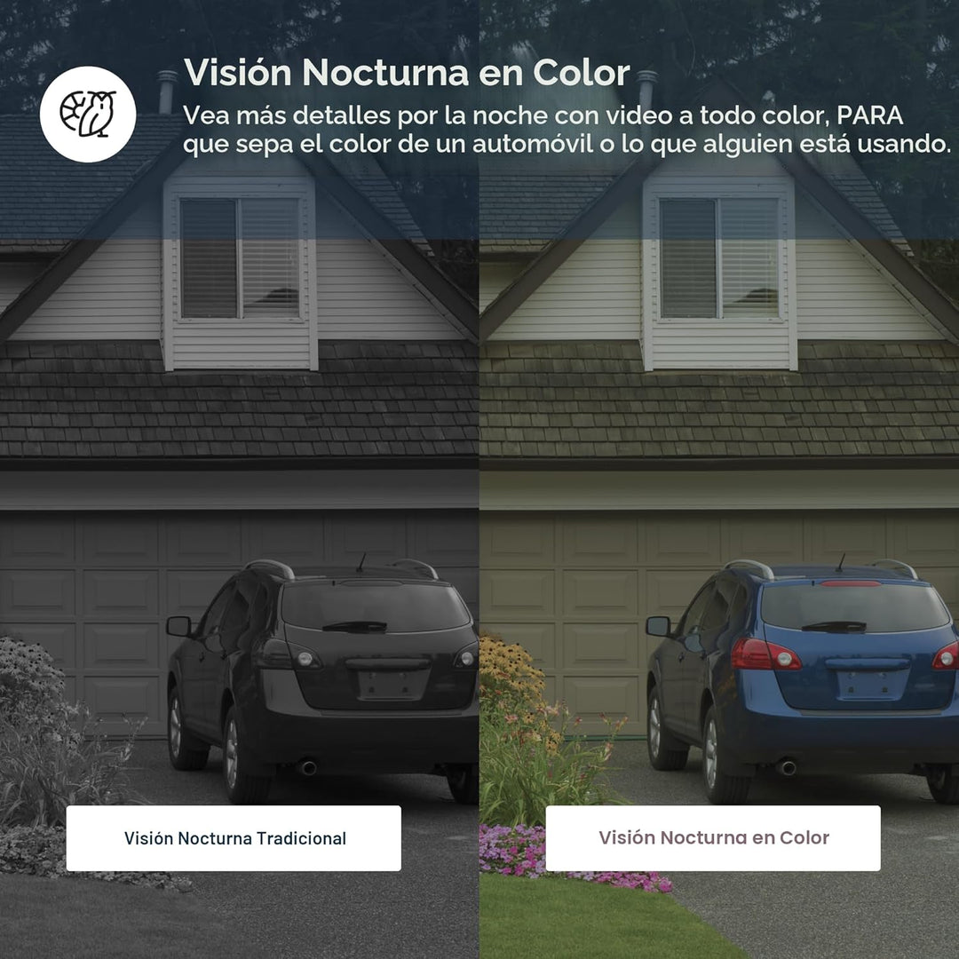 Luna - Cámara de seguridad inalámbrica para exteriores e interiores...