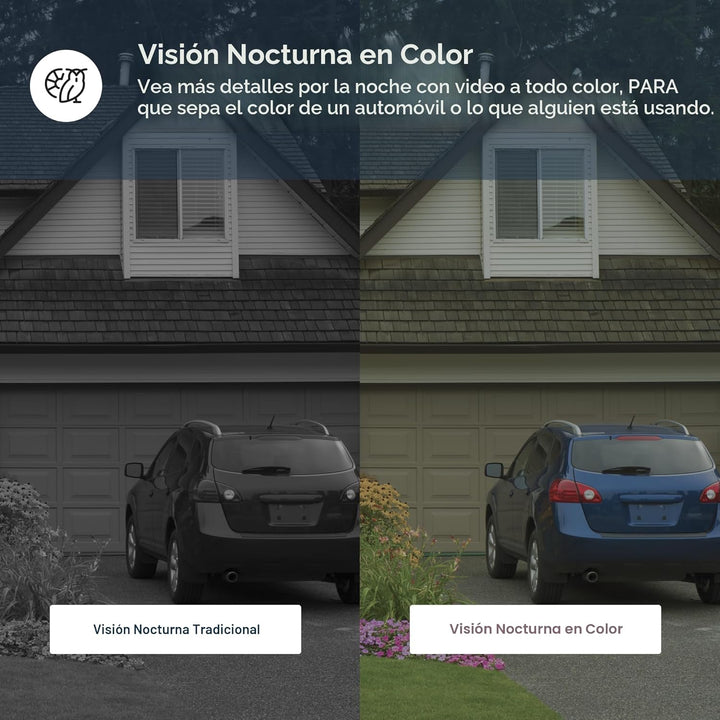 Luna - Cámara de seguridad inalámbrica para exteriores e interiores...