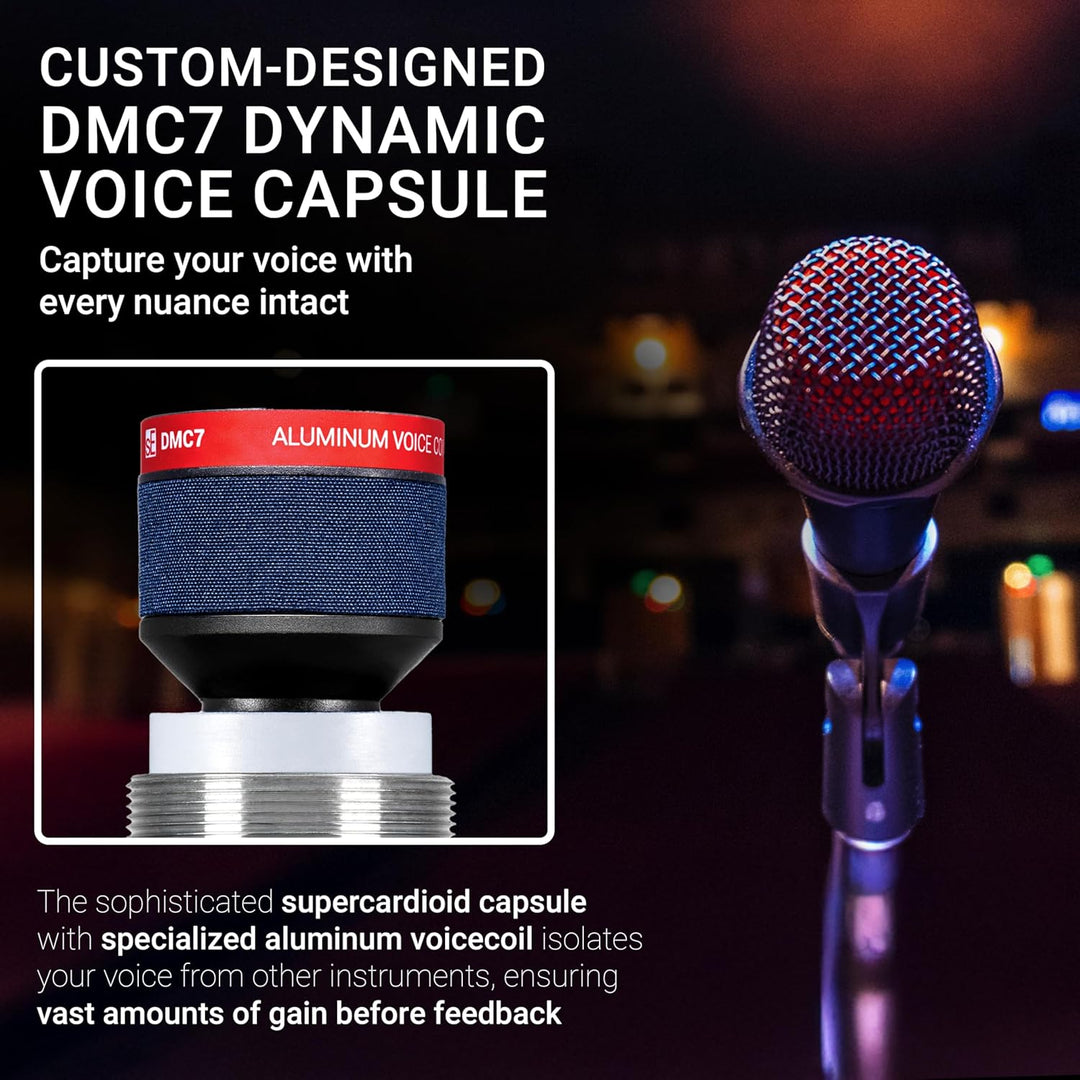 SE ELECTRONICS V7 Micrófono dinámico para canto, voz y grabación de...