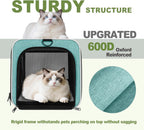 Transportador para gatos de 18 x 11 x 11 pulgadas, jaula de viaje