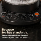 Viante - Juego de té de lujo, hervidor eléctrico con infusor