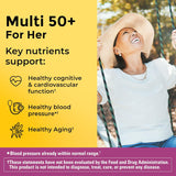 Nature Made Multivitamínico para mujeres 50+ sin hierro, multivitam...