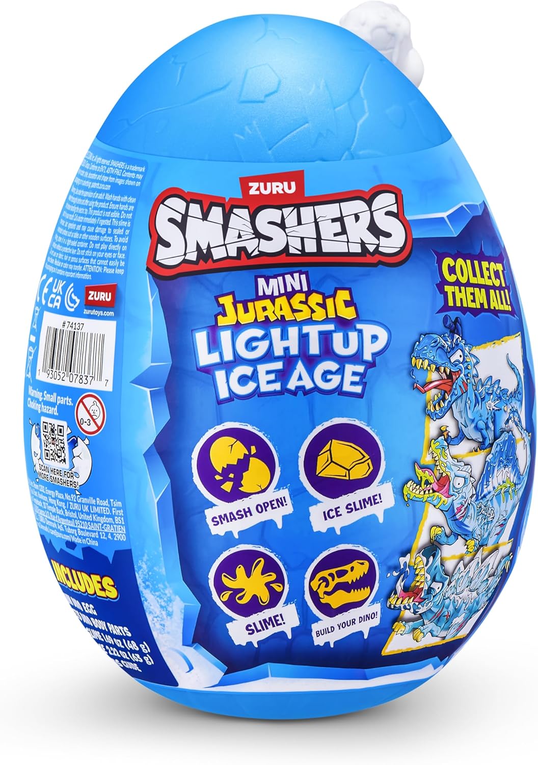 Smashers Mini Jurassic Light Up Ice Age Egg por ZURU -