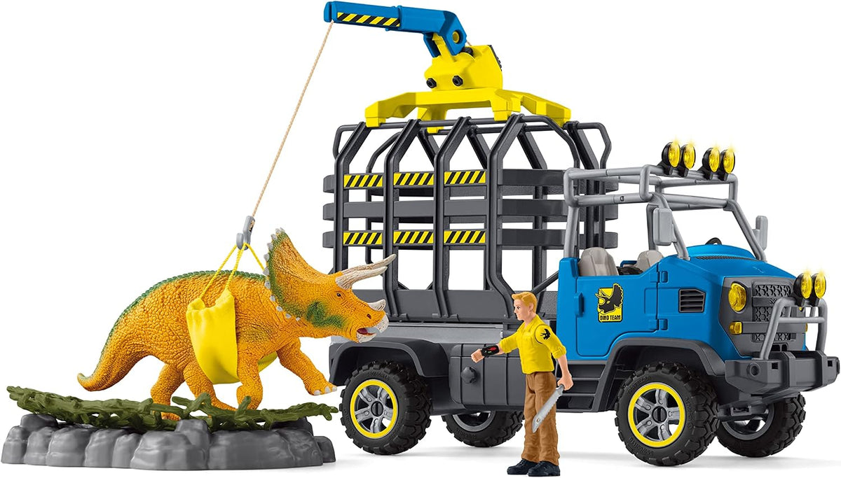 Schleich Dinosaurios - 43Pc Dino Transport Mission Playset - Niños 4+ |