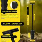 Pala para Detección de Metales, Pala de Doble Borde Serrado de Alta Resistencia - Cuchillo de Excavación para Jardinería, Caza, Camping, Plantación y Bolso de Almacenamiento para Tesoros, Juego