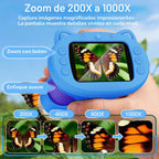 Microscopio digital del PDA 1000X para los niños con la pantalla 4K