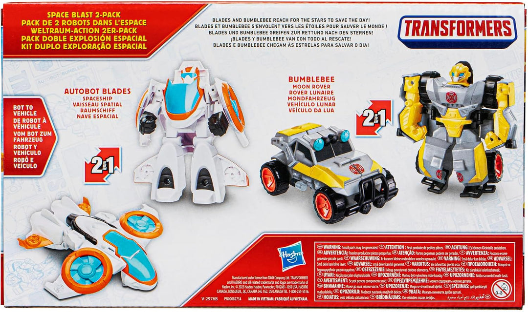 Transformers - Juguetes Space Blast, paquete de 2 figuras de acción...