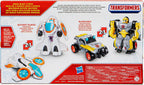 Transformers - Juguetes Space Blast, paquete de 2 figuras de acción de 4.5 pulgadas