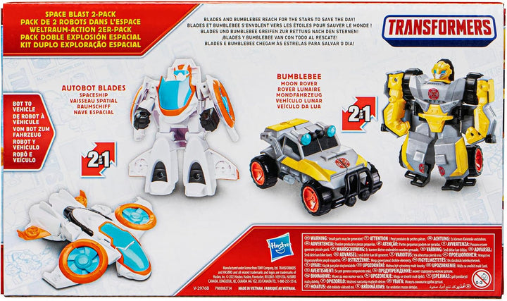 Transformers - Juguetes Space Blast, paquete de 2 figuras de acción...