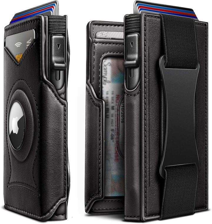 KEMISANT Billetera Airtag para hombre, delgada con bolsillo frontal...