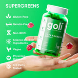 Goli Supergreens Gomitas con probióticos - Extracto de hoja de alca...