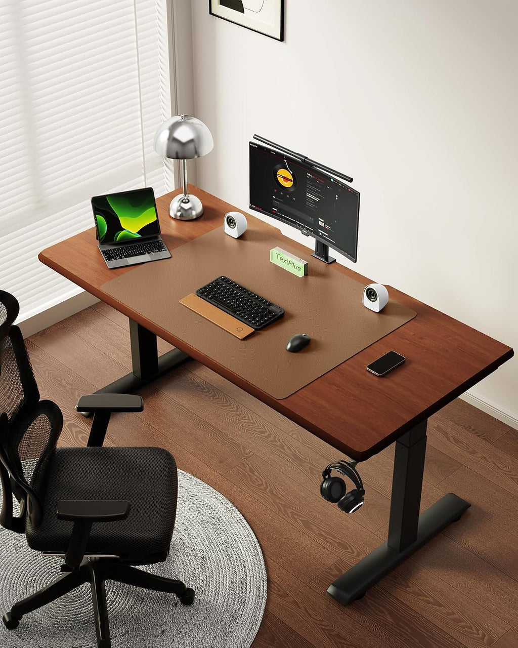 YSAGi Protector de escritorio de cuero, alfombrilla de oficina grande, alfombrilla de mouse grande, de piel sintética antideslizante, alfombrilla de escritorio para laptop, almohadilla de escritura