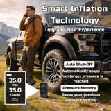 Velostream Compresor de aire portátil para inflador de neumáticos,...
