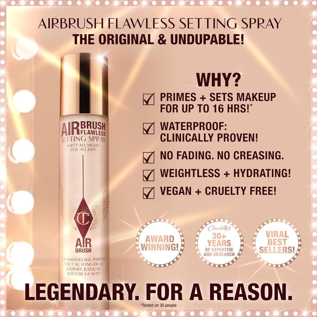 Charlotte Tilbury Airbrush Flawless Setting Spray - Gift Set Essent...