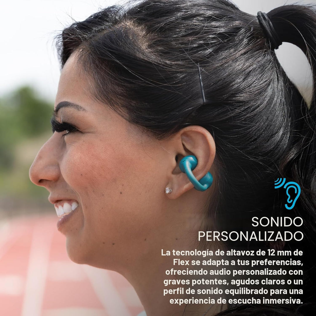 JLab Auriculares Abiertos Flex, Diseño de Clip en la Oreja, Audio I...