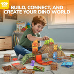 TOY Life - Azulejos magnéticos de dinosaurio, juego STEM de lava de 79 piezas, 79 pcs Lava Dinosaur