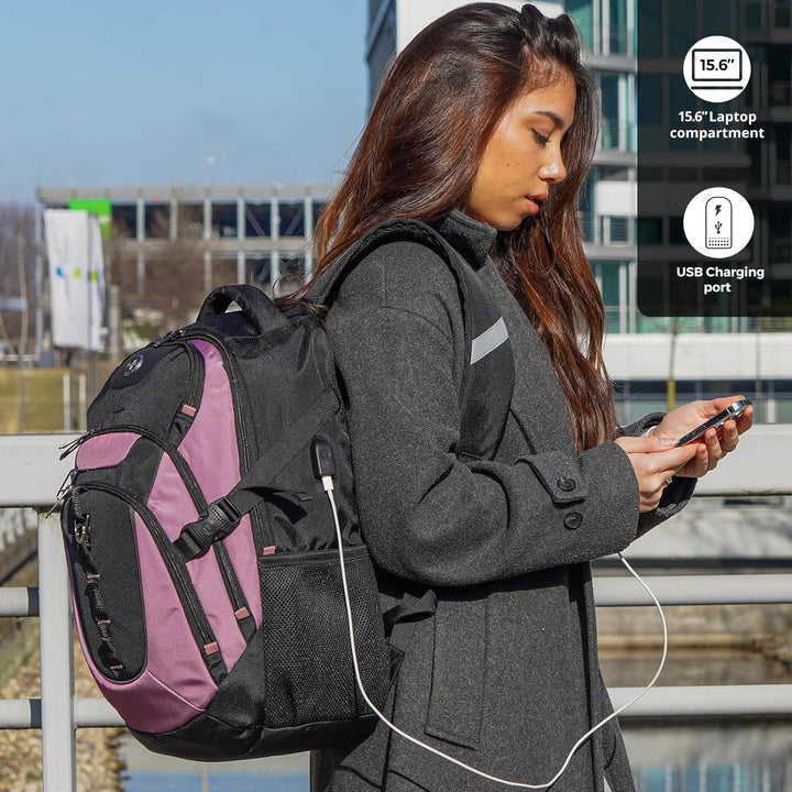 swissdigital Mochila para portátil de viaje de negocios, para hombr...