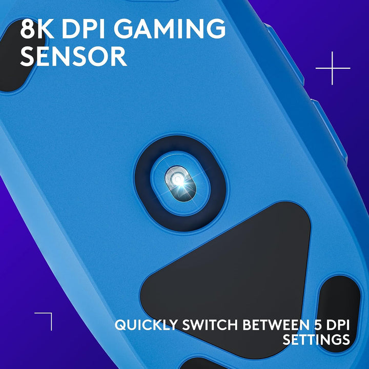 Logitech G203 - Mouse para juegos con cable, 8,000 DPI, efecto ópti...