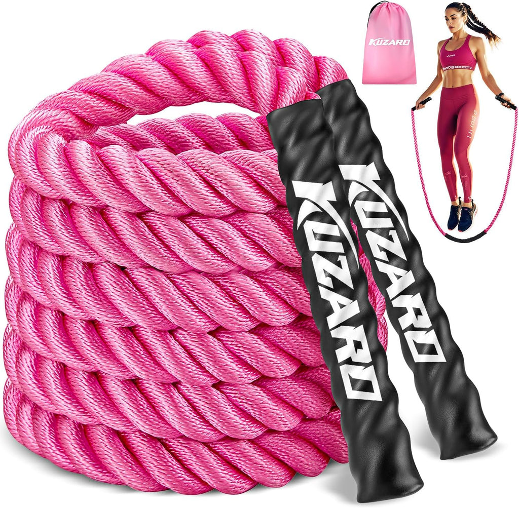 Cuerda de saltar, Cuerda de saltar con peso para mujeres, Cuerdas de saltar pesadas para fitness, Equipo de ejercicio para gimnasio en casa, Cuerda de saltar para adultos para mejorar la fuerza
