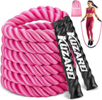 Cuerda de saltar, Cuerda de saltar con peso para mujeres, Cuerdas de saltar pesadas para fitness, Equipo de ejercicio para gimnasio en casa, Cuerda de saltar para adultos para mejorar la fuerza